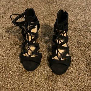 Fergalicious black heels size 6